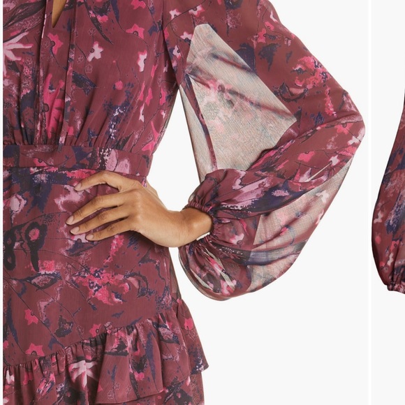 Ted Baker London Pink and Purple Mini Dress - Picture 3 of 6